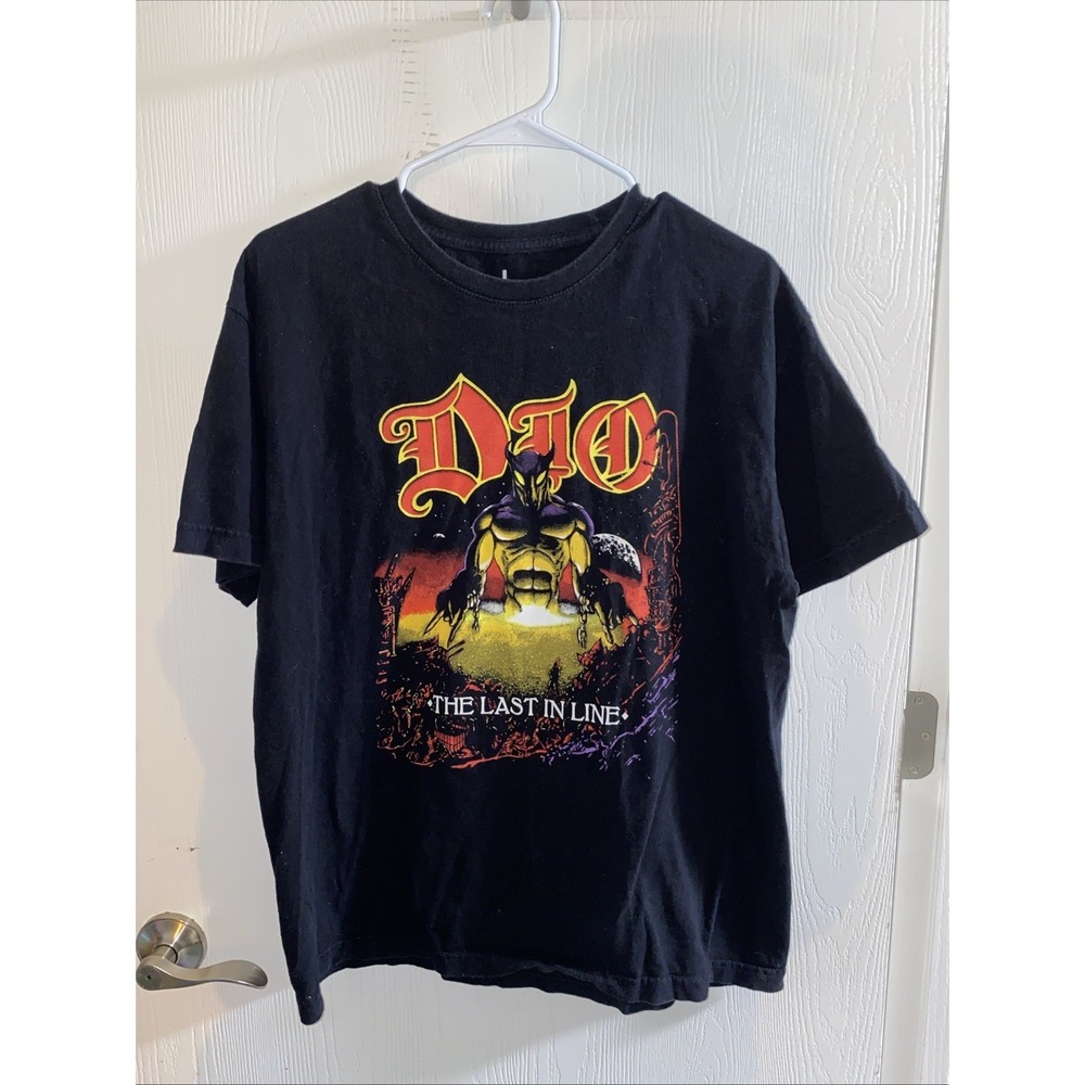 Impact Dio The Last In Line T-Shirt Band Graphic Tee Large Black